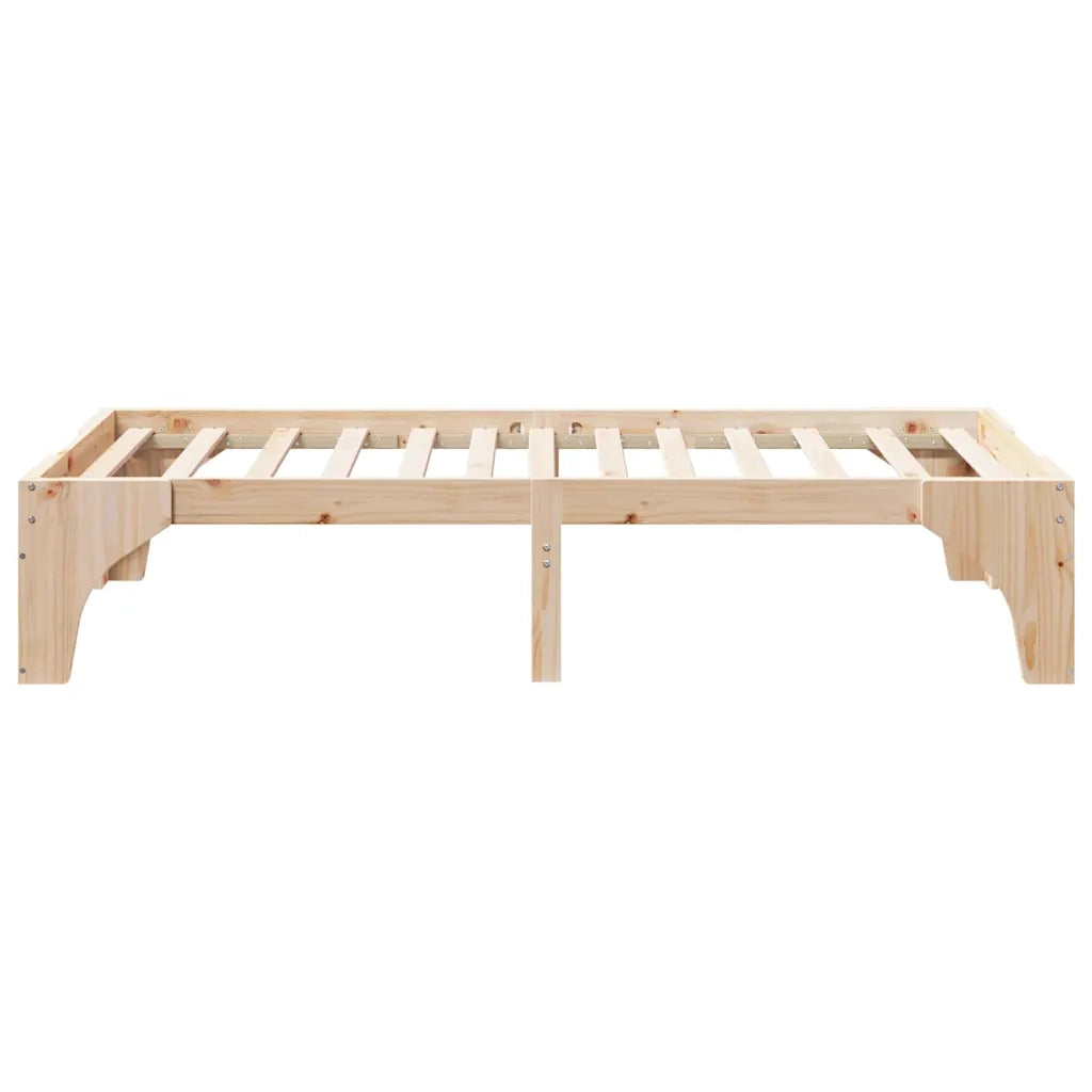 Letto singolo | Letto per adulti | Struttura del letto Marrone 75 x 190 cm Pino massello
