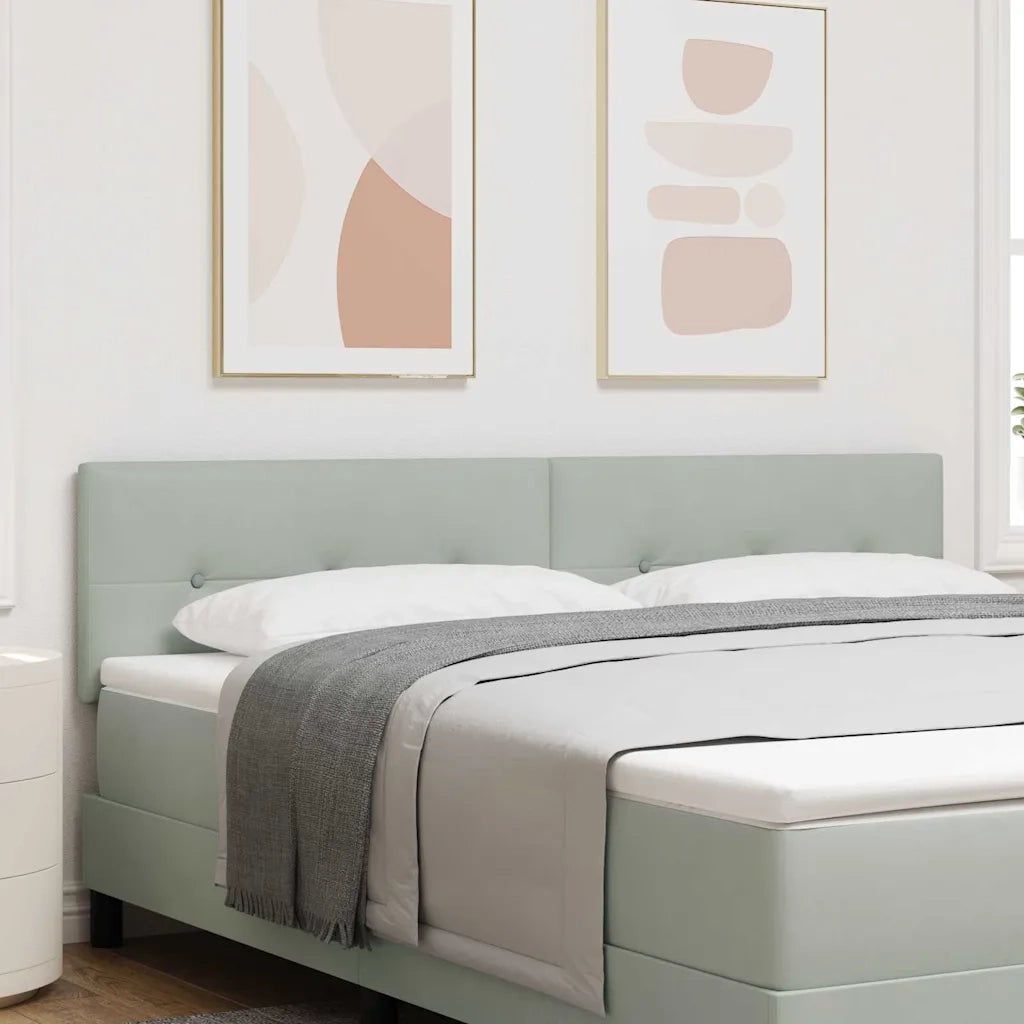 Testiera | Testata Grigio chiaro 180 cm Velluto