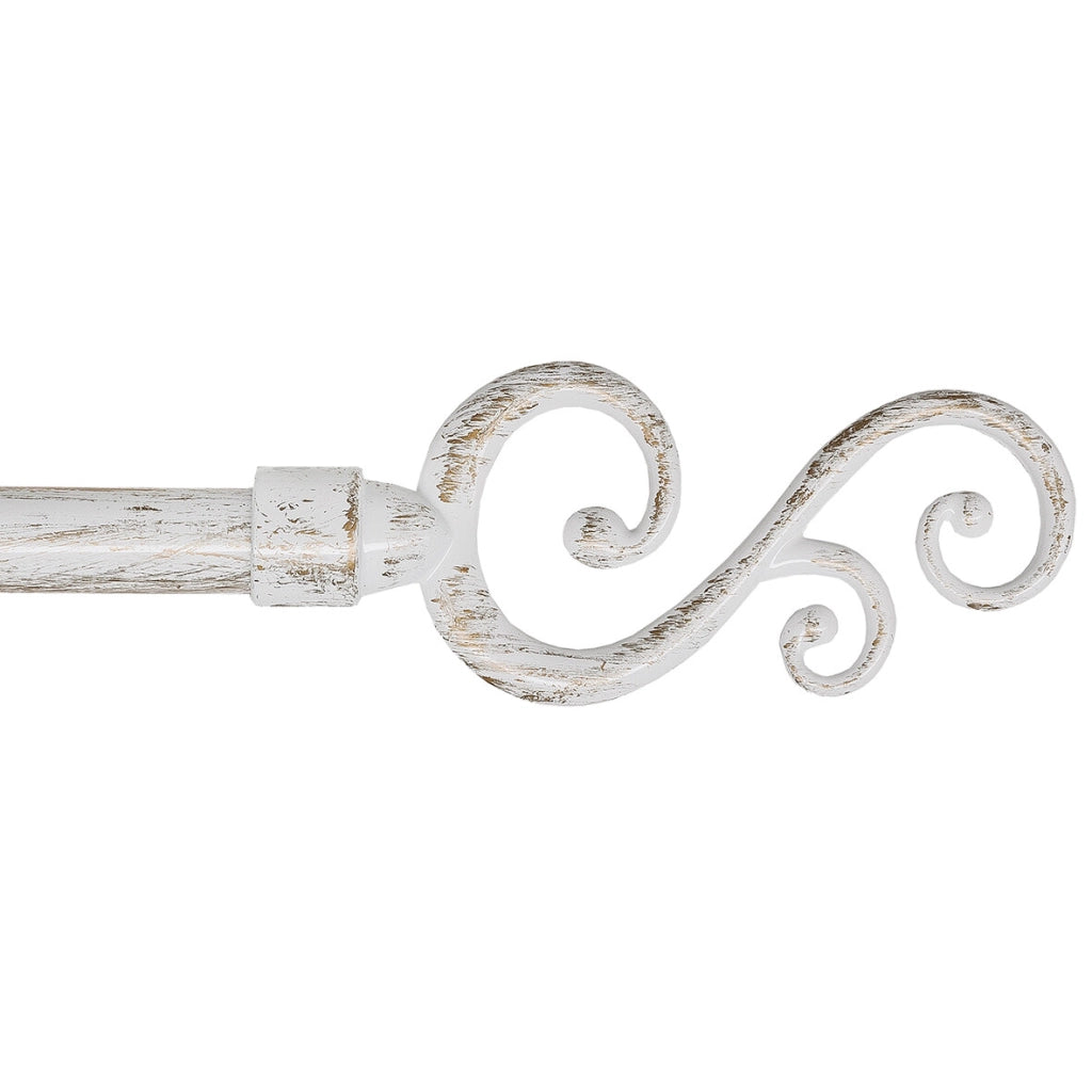 Bastone Tenda Ferro Estendibile 160-300 Asta Scorritenda modello Spirale Shabby Chic