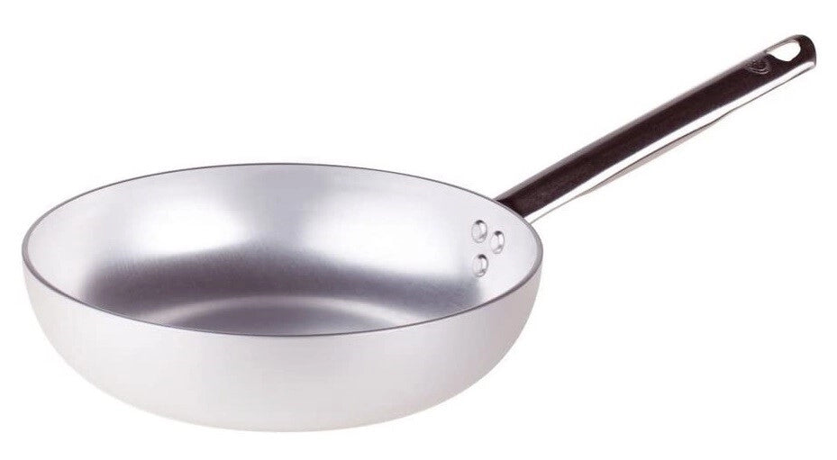 Padella Professionale in Alluminio Svasata Alta 28 cm Agnelli