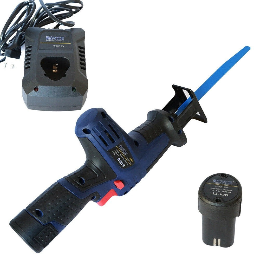 Trade Shop - Sega Elettrica 12v A Batteria Ricaricabile Sega A Gattuccio 2 Batterie A Litio -