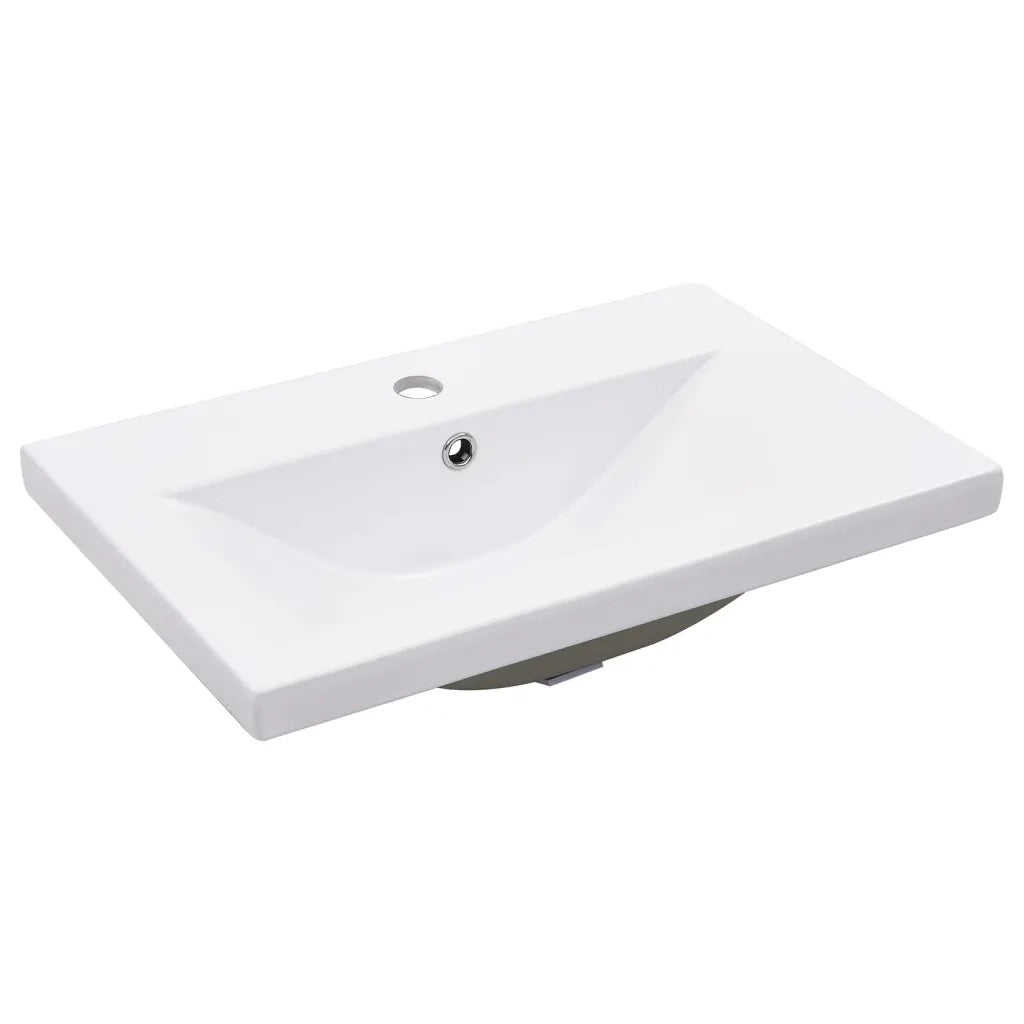 Telaio per Lavabo da Bagno con Lavabo Integrato Nero in Ferro 3101383