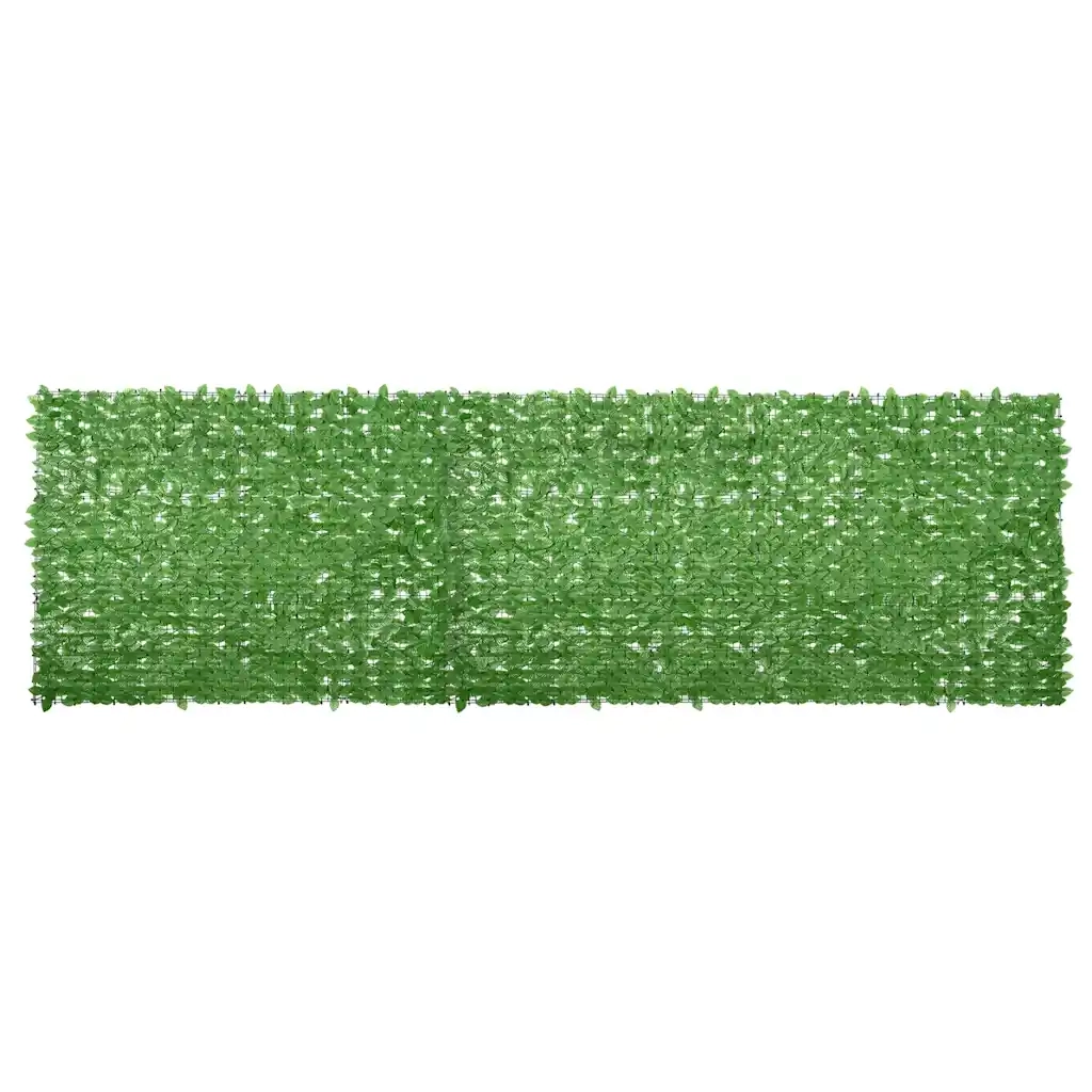 Schermo da balcone | Paravento da Balcone con Foglie Verdi 600x150 cm