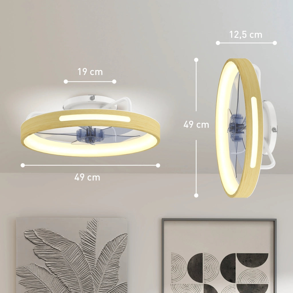 Ventilatore da Soffitto con Luce LED ¨C Minimal ¨C 40W DC Bianco