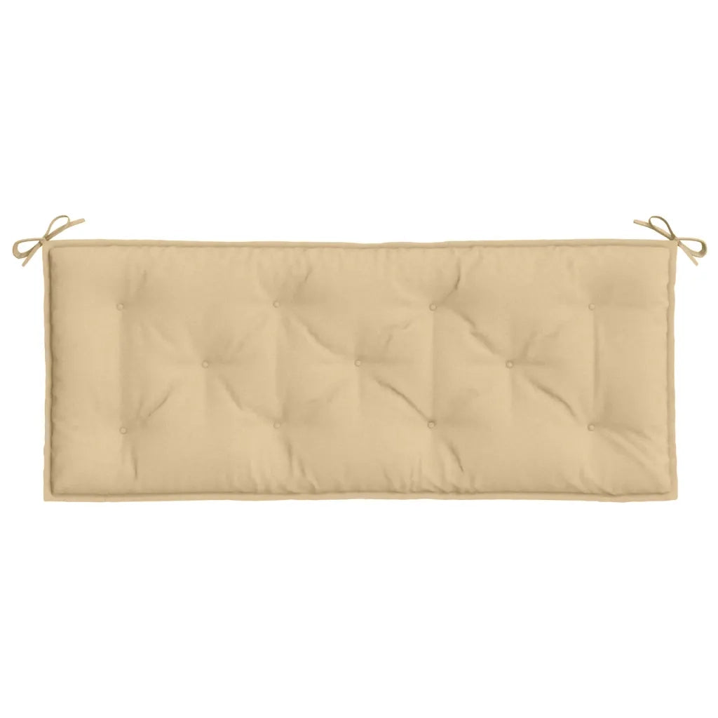 Cuscini Panca Giardino 2 pz-Set di 2 Cuscini per panchina da esterno Beige M¨¦lange 120x50x7 cm in Tessuto
