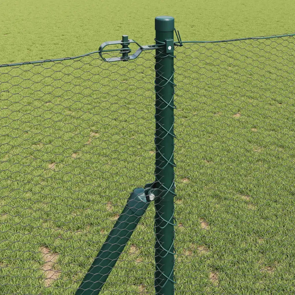 Palo della recinzione Verde 50 x 1,4 m (maglia 13 mm)