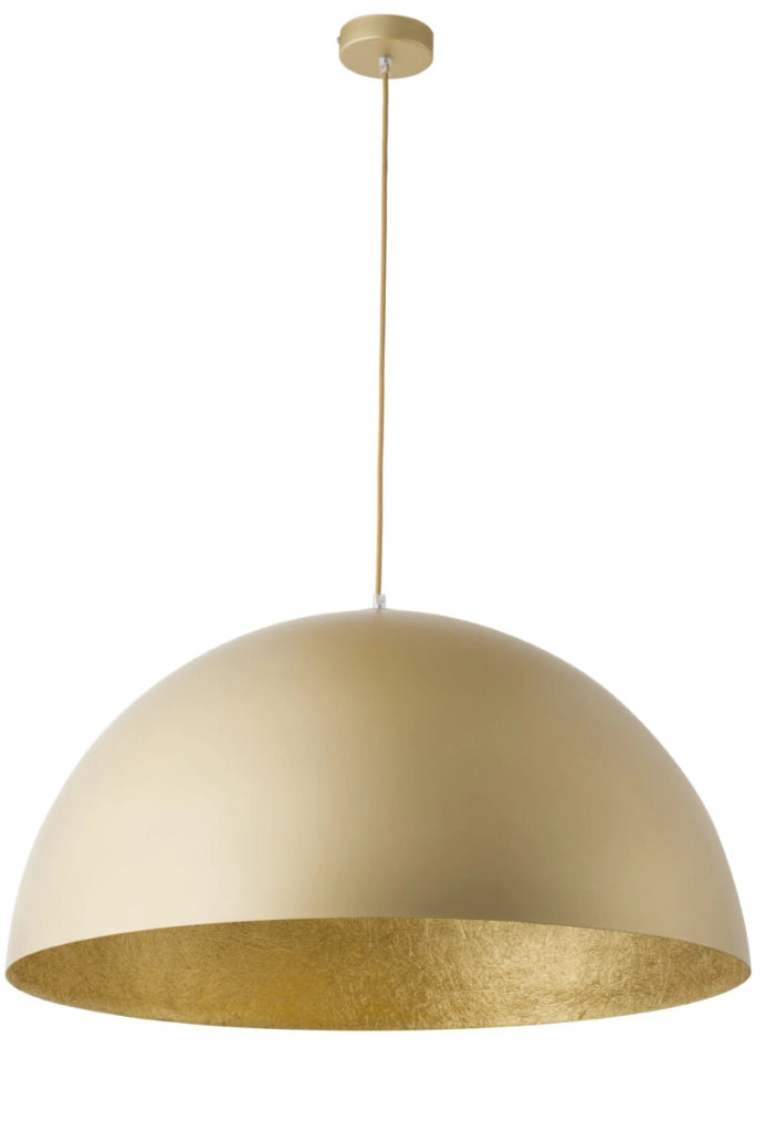 Lampada a sospensione Sfera Ø90 cupola oro E27 Sigma