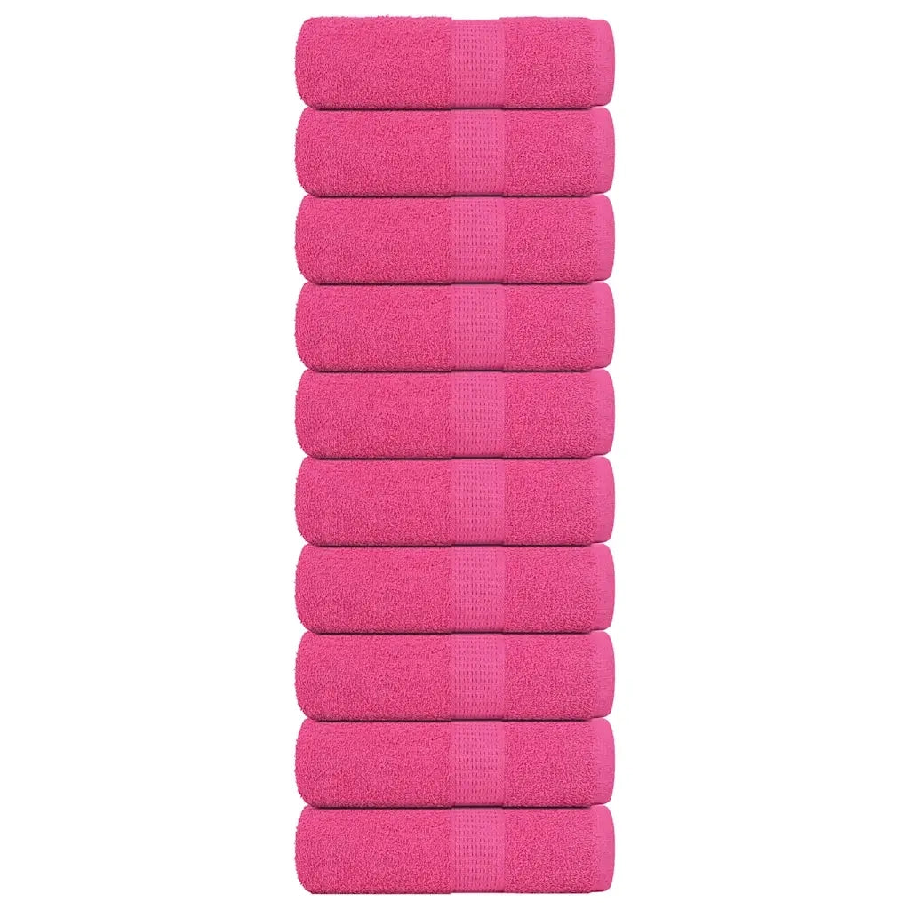 Asciugamani per ospiti FROGN 10 pz Rosa 30x50 cm 360 g/m² 137045