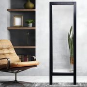 Crea, Specchio Forma Rettangolare, 45x145h cm Nero