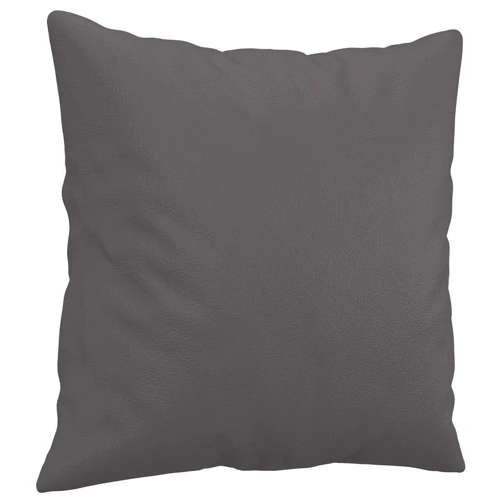 Divano a 2 Posti con Cuscini-Sofa 2 Posti con Cuscini Grigio 120 cm in Similpelle 778833