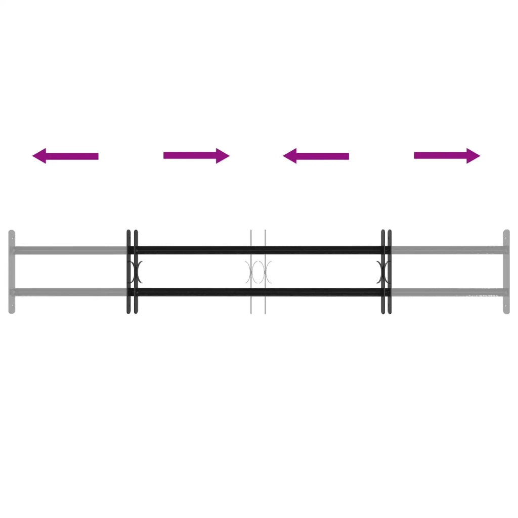 Griglia di Sicurezza per Finestre con 2 Traverse 3 pcs 42031284