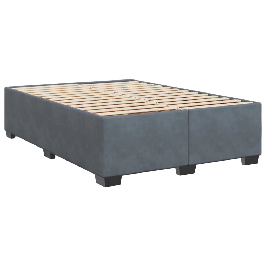 Letto box spring con materasso Grigio Scuro 140 x 200 cm 3450729