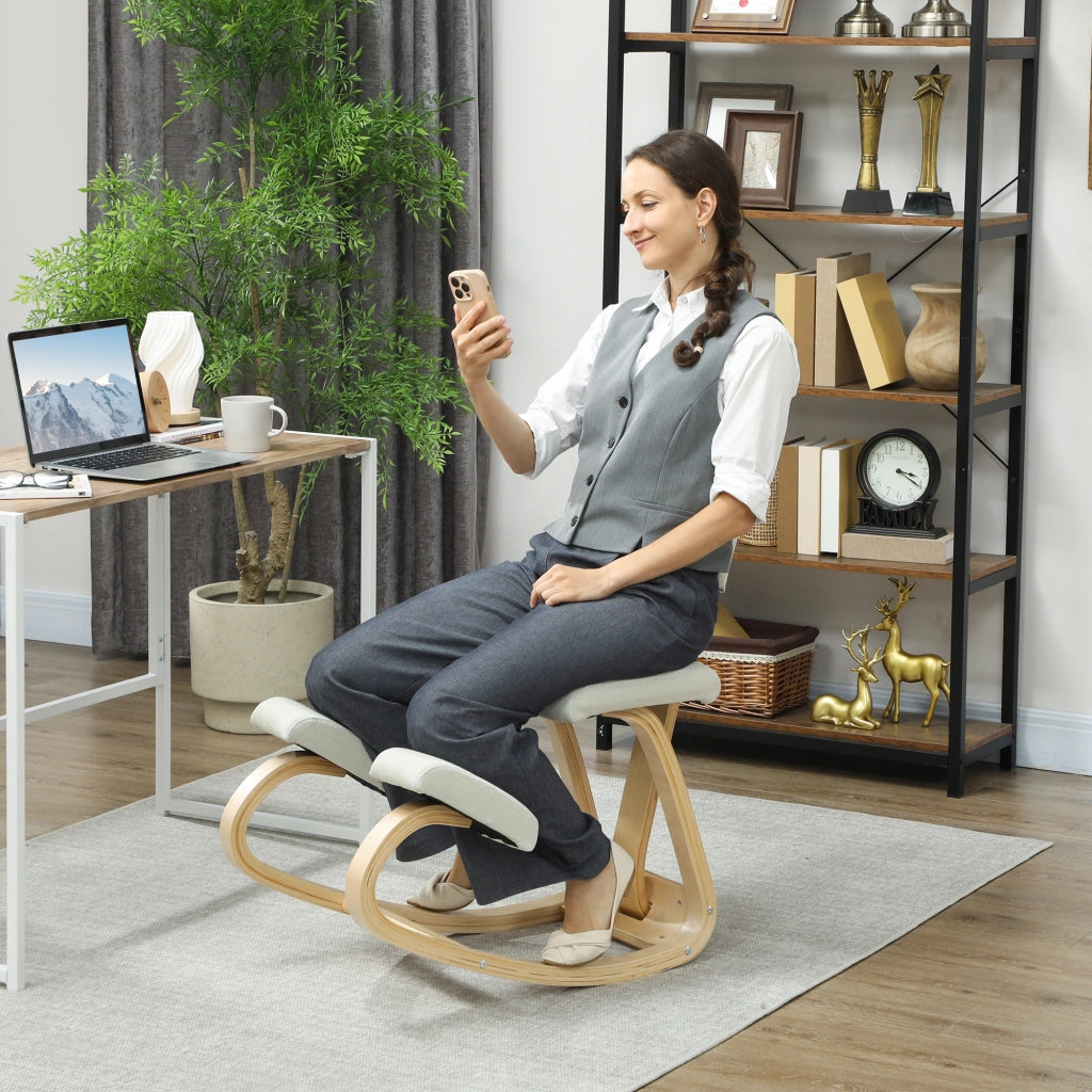 Sgabello ergonomico da meditazione ¨C Xylo ¨C crema