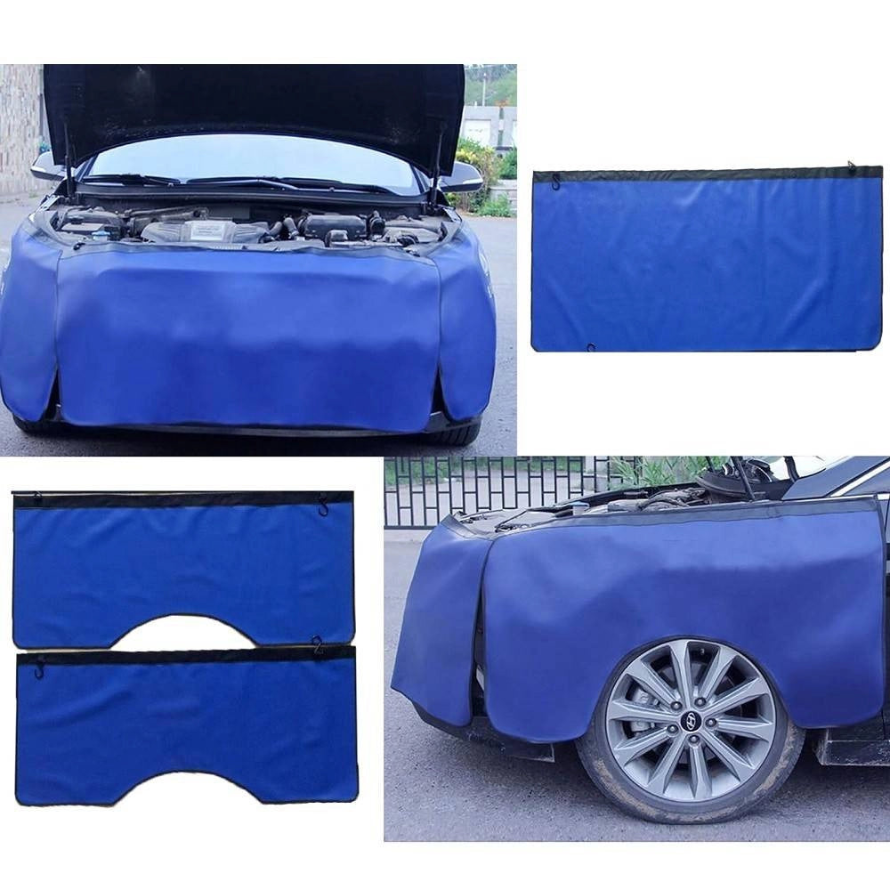 Trade Shop - Set 3pz Copertura Parafango Auto Telo Protezione Carrozzeria Rivestimento Protettivo -