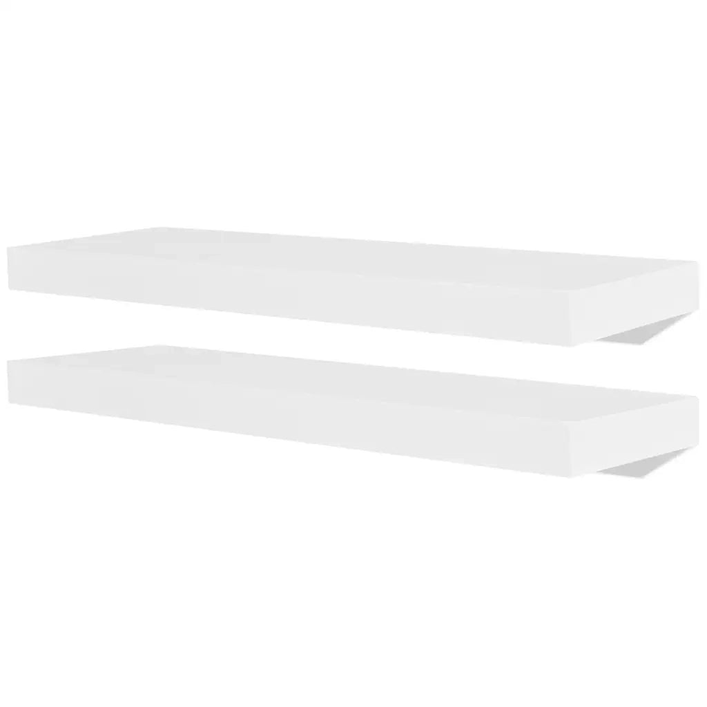 2 Mensole per pareti Bianche MDF per Libri/DVD cod mxl 54366