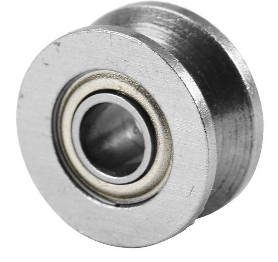 Lagers a V Groove in Acciaio di Carbonio - 10 Pezzi - Doppia Schermatura - Profondità della V 1,5 mm - Diametro Interno 4 mm - Diametro Esterno 13 mm - Lagers Lineari