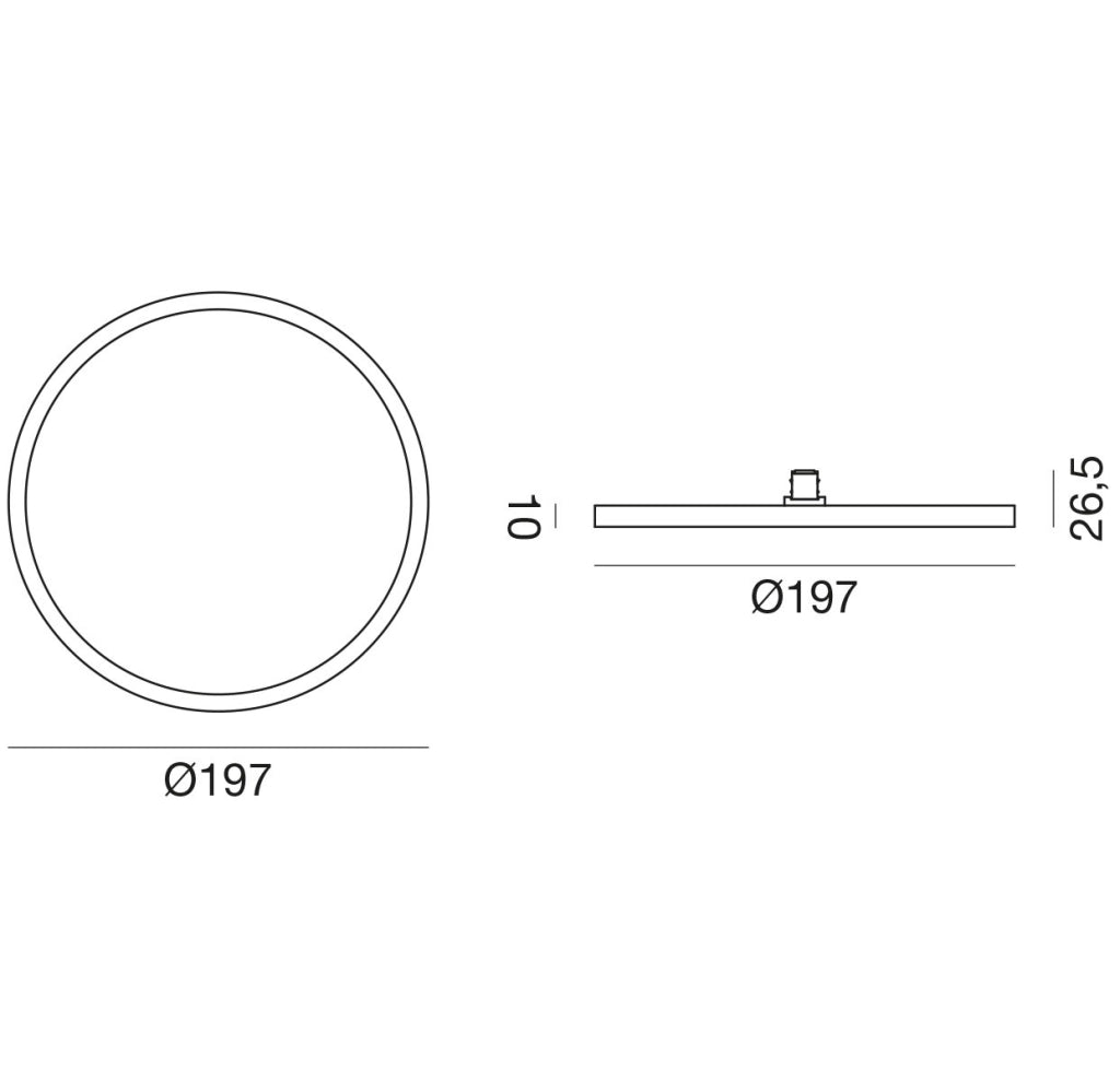 Modulo LED per Binario 48V GFA1915 15W 1200Lm 3000K Luce Diffusa in Alluminio Champagne - Gealuce Illuminazione Tecnica Professionale