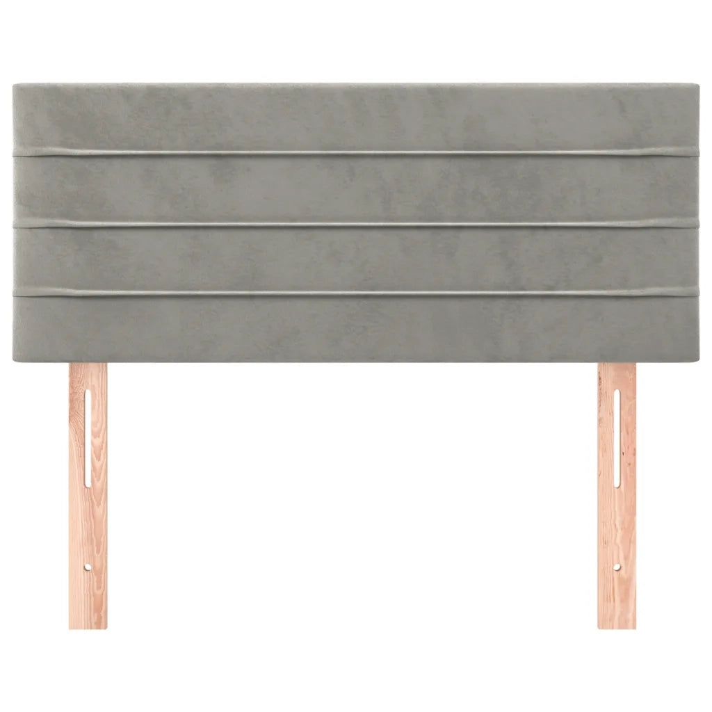 Testiera | Testata Grigio Chiaro 80x5x78/88 cm in Velluto