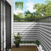 Schermo da balcone-Pannello per balcone Grigio chiaro e bianco 120 x 500 cm
