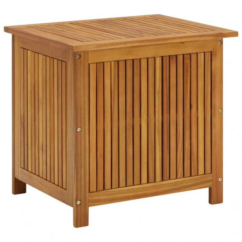 Sgabello Portaoggetti da esterno Ezooza Anversa in legno di acacia 60 x 50 x 58 cm