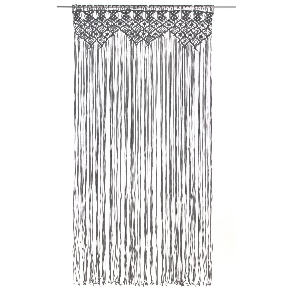 Tenda Macram¨¨ Antracite 140x240 cm in Cotone