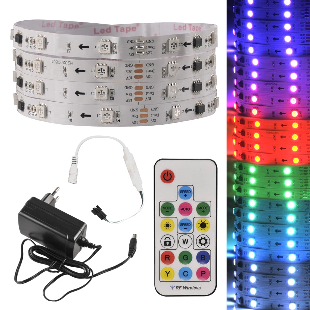 Kit Striscia LED RGB Magic 2m 12V IP20 telecomando Polux