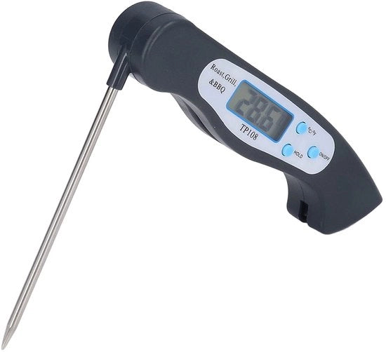 Termometro alimentare digitale - Opvouwabile e rapida misurazione - Adatto per cucina - Range di temperatura - Utilizzo domestico - Temperatura massima 120°C - Temperatura minima -20°C
