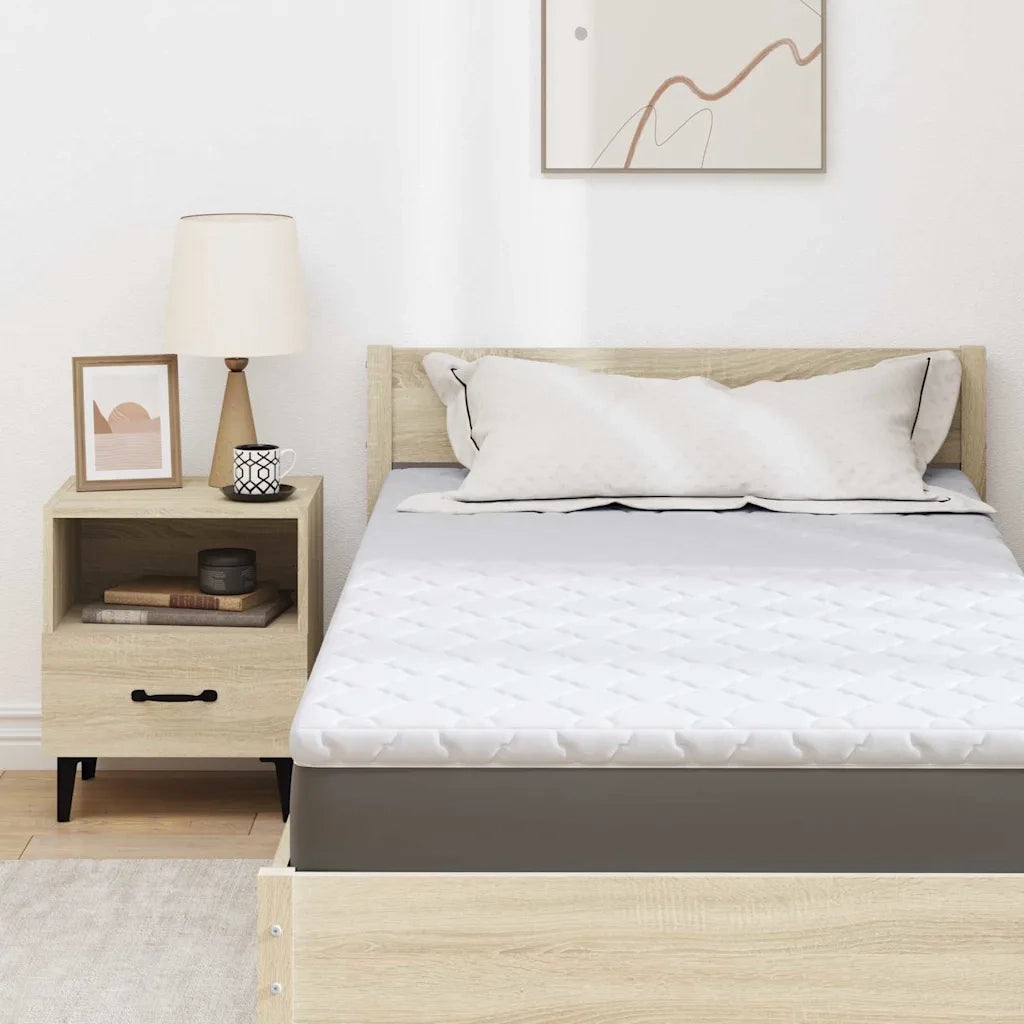Topper al cocco Bianco 100 x 200 cm Tessuto Jacquard 4106394