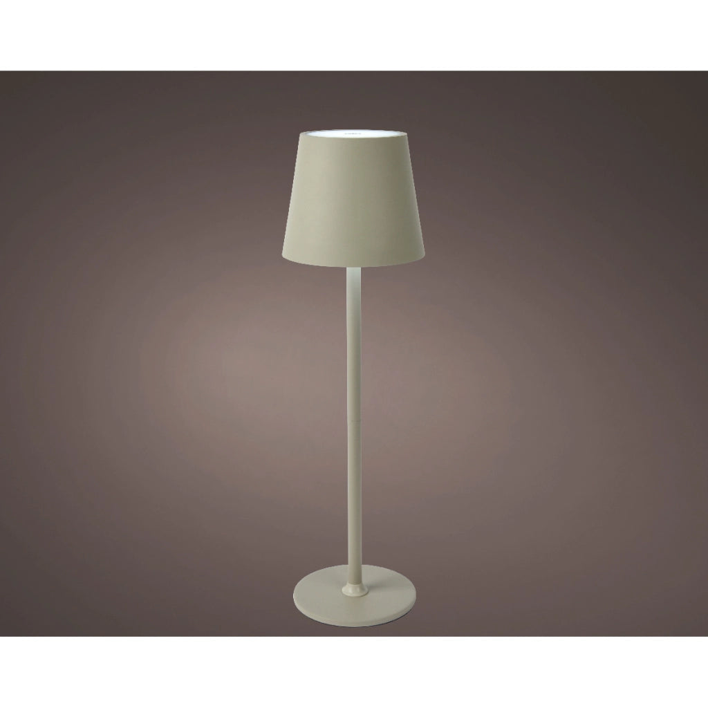LAMPADA DA TAVOLO LED D.11XH37CM IN PVC BIANCO.