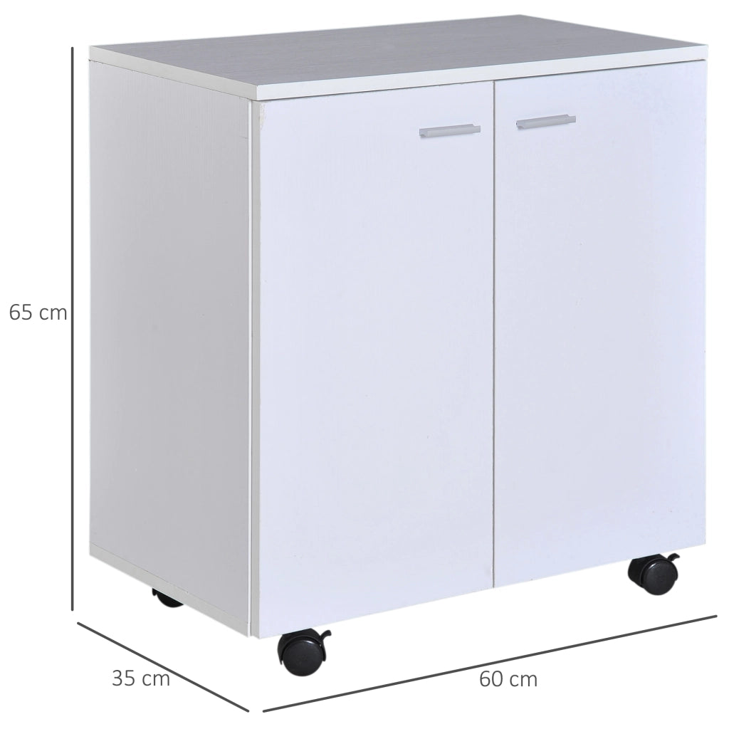 Mobile TV con Cassetti e Ruote ¨C Minimal ¨C Legno 60x35x65cm