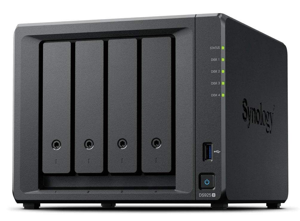 NAS SYNOLOGY DS925+ 4SSD 3,5/2,52 P GIGA/2P USB/1P ESATA NO SSD