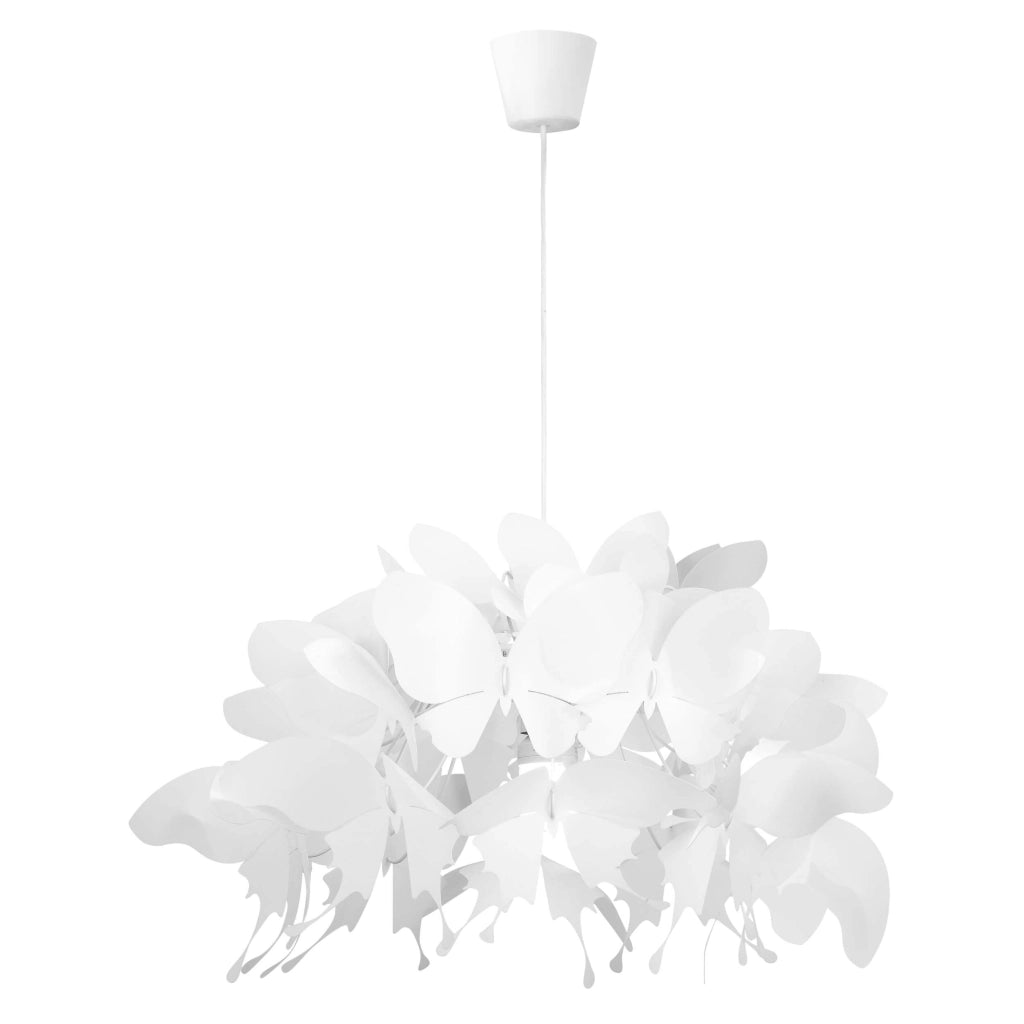 Lampada a sospensione Farfalla bianca E27 Ø50 Light Prestige