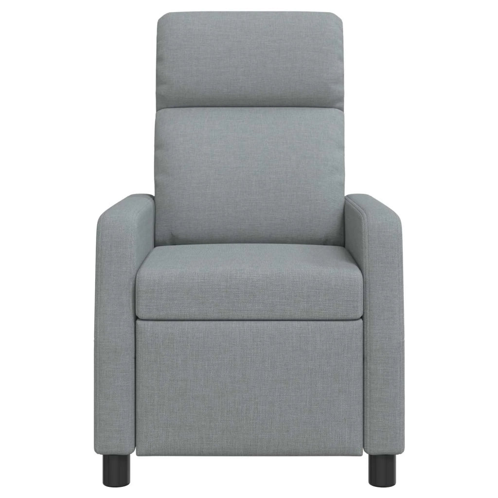 Poltrona Massaggiante Grigio Chiaro Tessuto 42035097