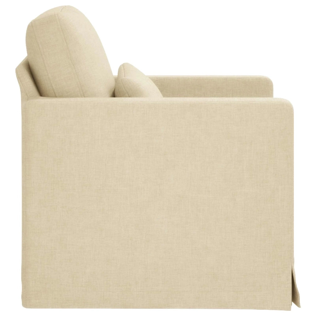 Divano Crema 78 x 78 x 80 cm Tessuto