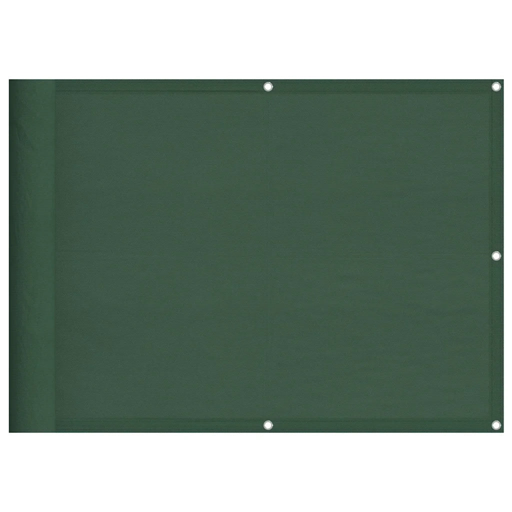 Schermo da balcone | Paravento Balcone Verde Scuro 75x700 cm 100% Poliestere Oxford