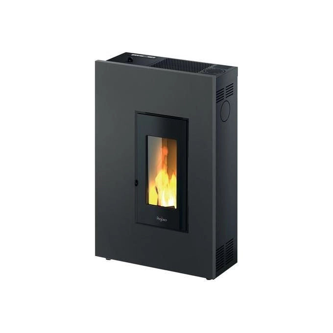 Pegaso 7020035 Madison 5 Slim Stufa a Pellet 5.2 kW 110 m² Ventilazione Forzata 4 Stelle colore Antracite