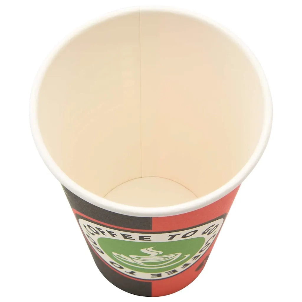 Bicchieri da Caffè in Carta 1000 pz 16oz 400ml Rosso e Nero 4102789