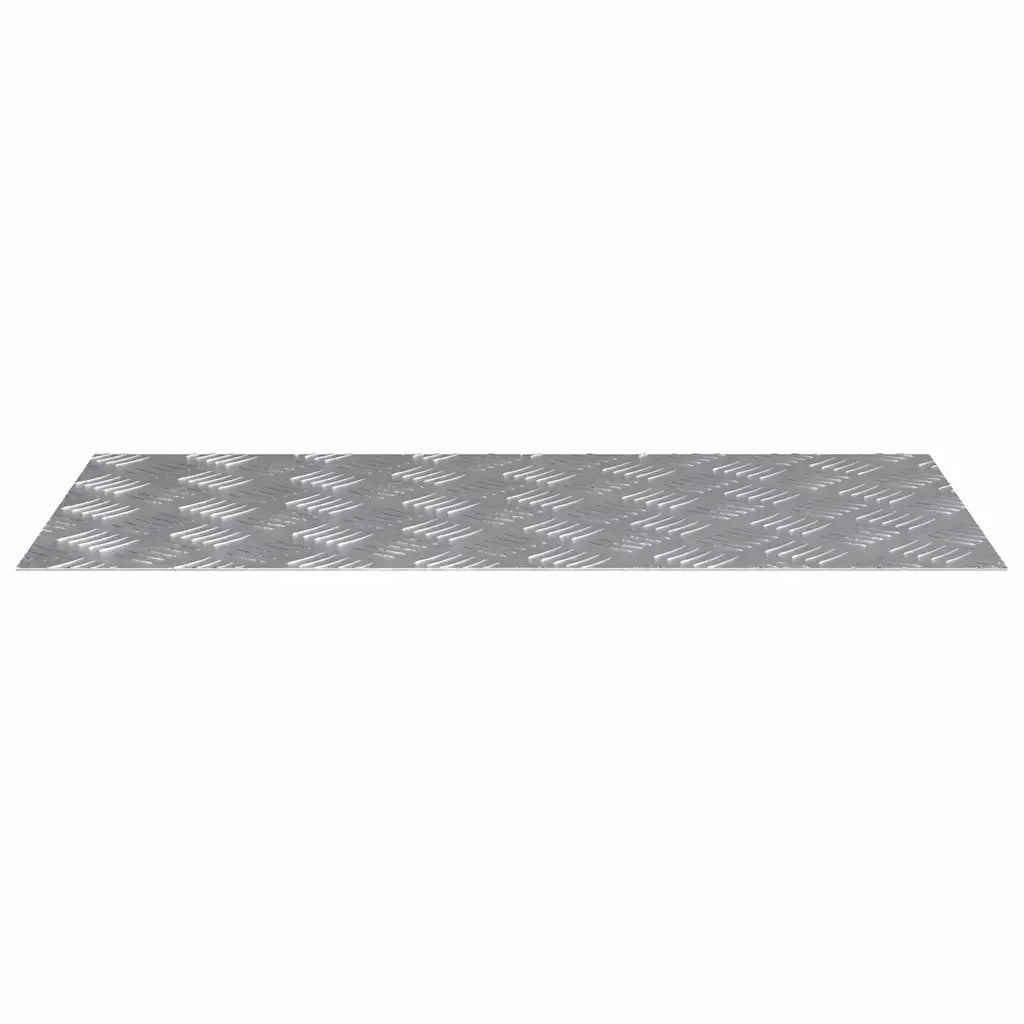 Gradini per Scale 2 pz | Tappetini per scale autoadesivi Argento 80 x 40 cm Alluminio