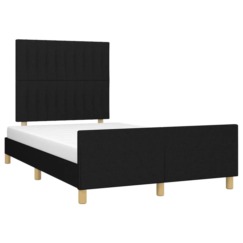 Giroletto senza Materasso Nero 120x200 cm Tessuto