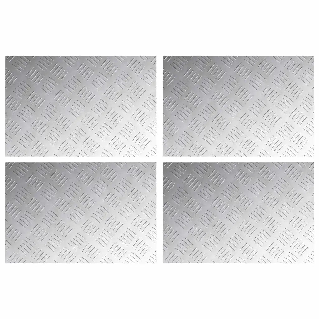 Gradini per Scale 4 pcs Argento 60 x 40 cm Alluminio 4104326