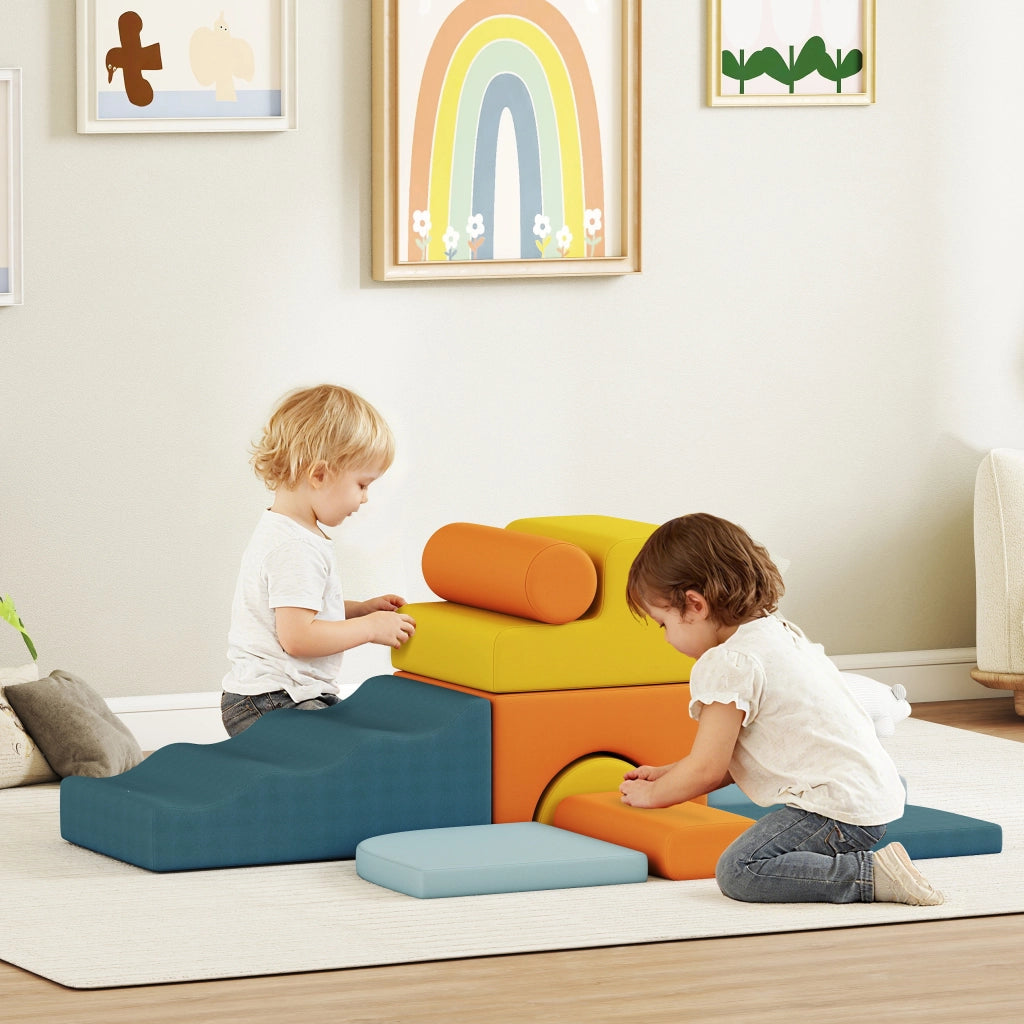 Tappeto gioco motricita' bebe' 9 pezzi ¨C zephmum ¨C multicolore