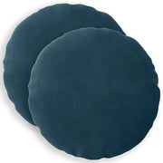 Federa 2 pcs HEERLEN Blu Ø 40 cm Velluto 922209