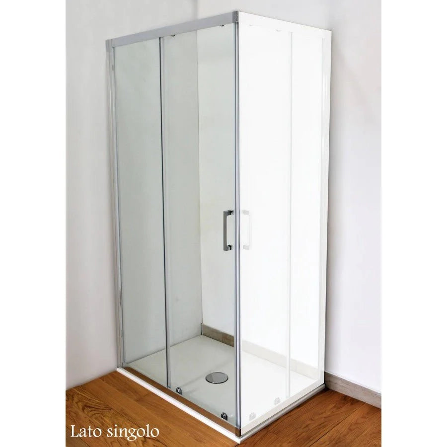 Lato da 75cm in cromo trasparente per box doccia Style
