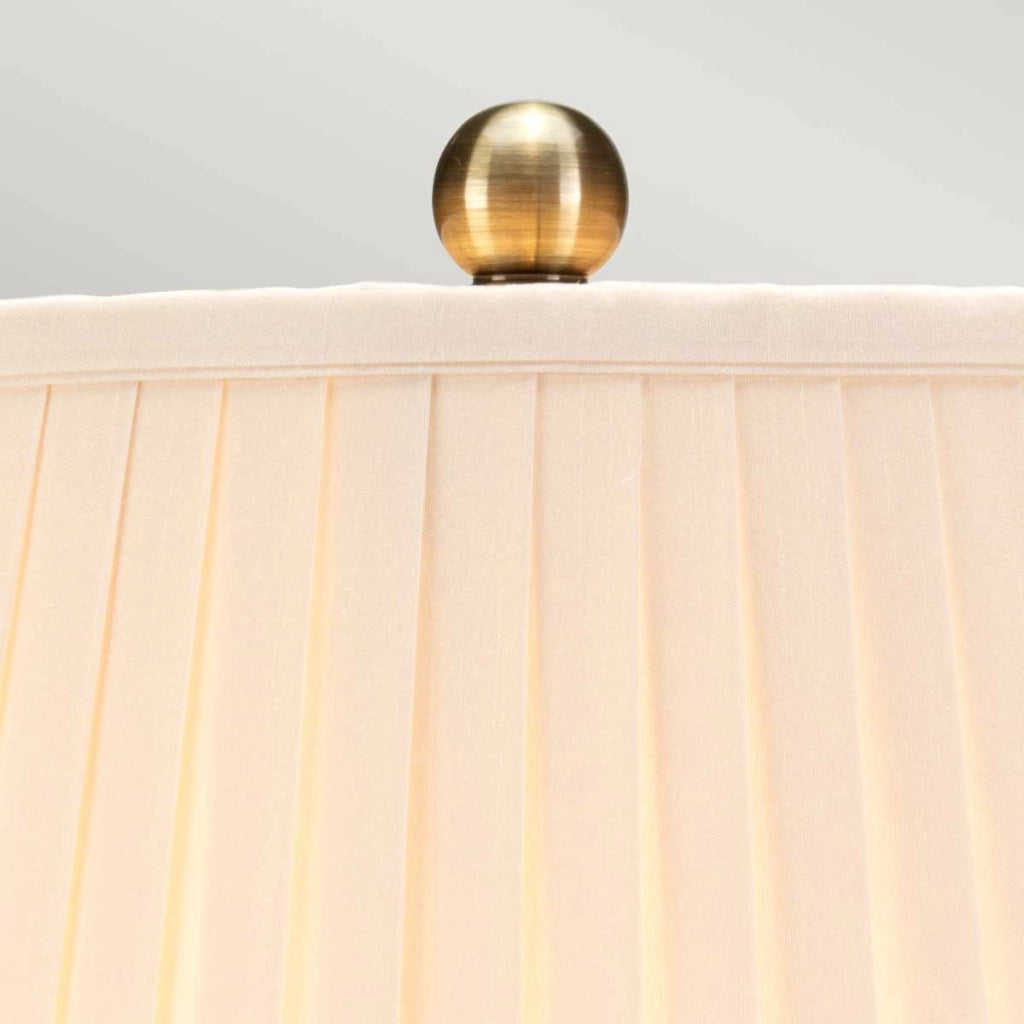 Lampada da tavolo in porcellana Gold Birds blu E27 Elstead