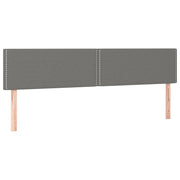 Testiera | Testata Grigio Scuro 180x5x78/88 cm in Tessuto
