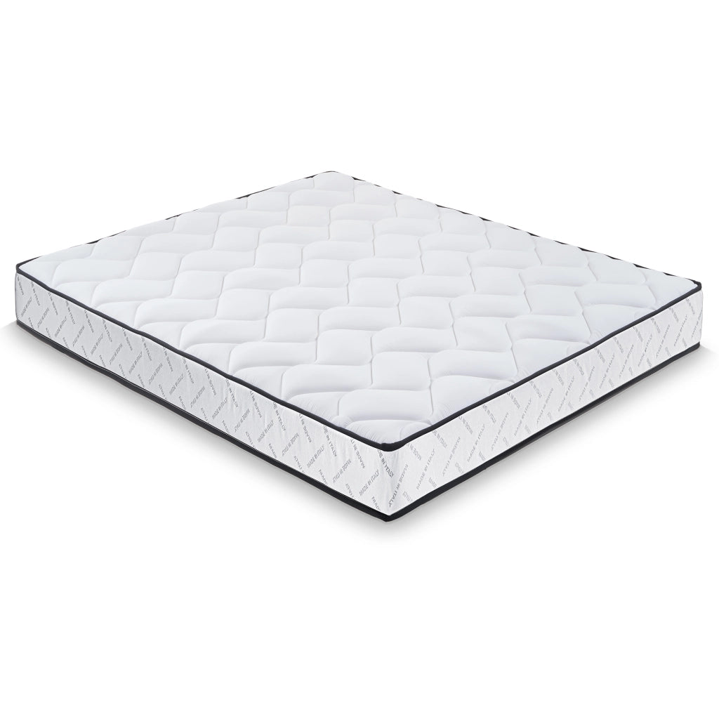 Materasso 140x200 cm in Memory Foam, Doppio Comfort H2/H3, Rivestimento Sfoderabile, 7 Zone, 100% Made in Italy