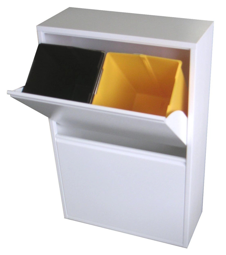 PORTA RIFIUTI METALLO RACCOLTA DIFFERENZIATA 4 SECCHI PAT4