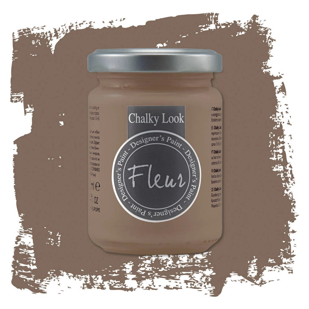 Fleur Pittura Chalky Look Colore Opaco Gessoso Shabby Legno Metallo Pareti Pelle Colore: Chocolate Wish, Formato: 130 ml