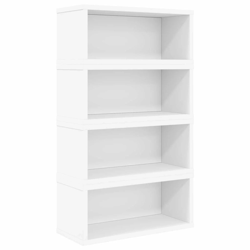 Rack per Stoccaggio CD 4 pz Bianco 40 x 17 x 17 cm 8012708