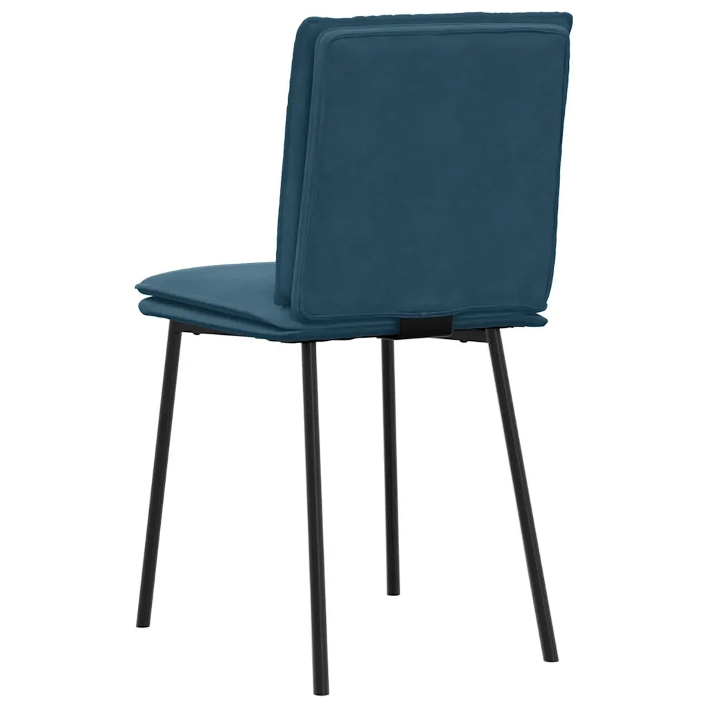 Sedie da Pranzo 2 pz Blu in Velluto 4101254